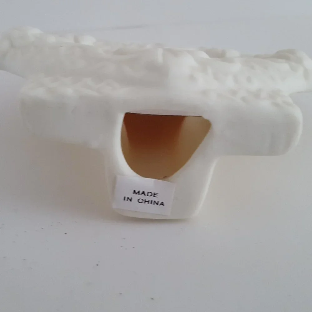Heart Picture Frame Unglazed Embossed Ceramic 4.5W x 4